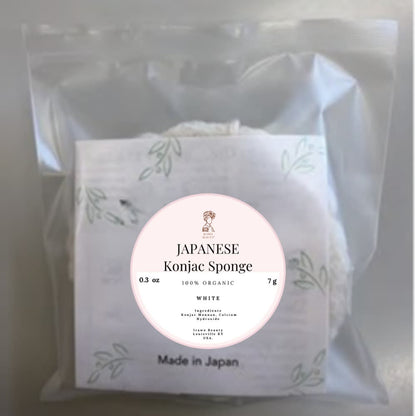 White Konjac Face Sponge - Renee Lane Company