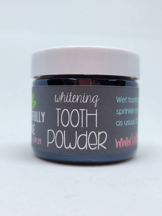 White Teeth | Tooth Whitening Powder | Activated Charcoal | Naturally Whiten Teeth | Beautiful Smile | Organic | - Renee Lane Company
