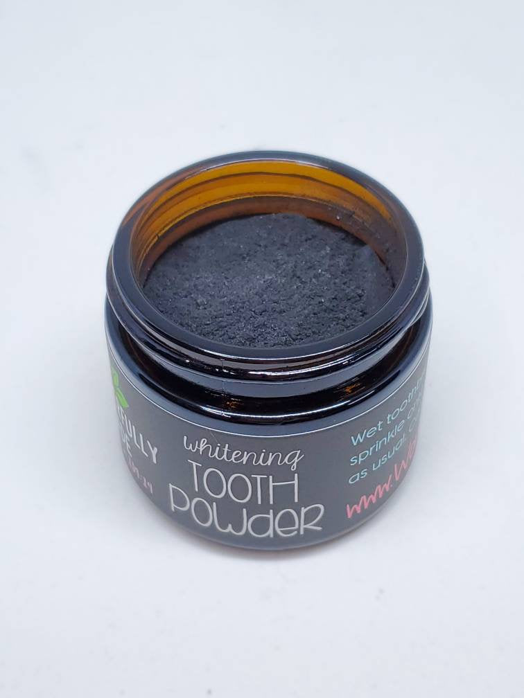 White Teeth | Tooth Whitening Powder | Activated Charcoal | Naturally Whiten Teeth | Beautiful Smile | Organic | - Renee Lane Company