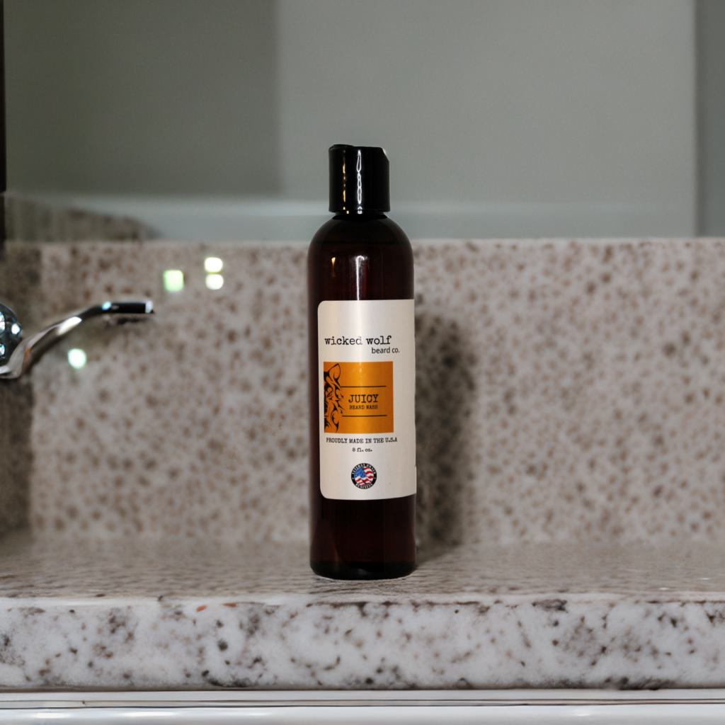 Wicked Wolf Juicy Beard Wash | Deep Cleaning Beard Wash with Fresh Citrus - Renee Lane Company