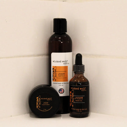 Wicked Wolf Pack | Complete Beard Care Kit (Wash, Oil & Butter) - Renee Lane Company