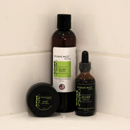 Wicked Wolf Pack | Complete Beard Care Kit (Wash, Oil & Butter) - Renee Lane Company