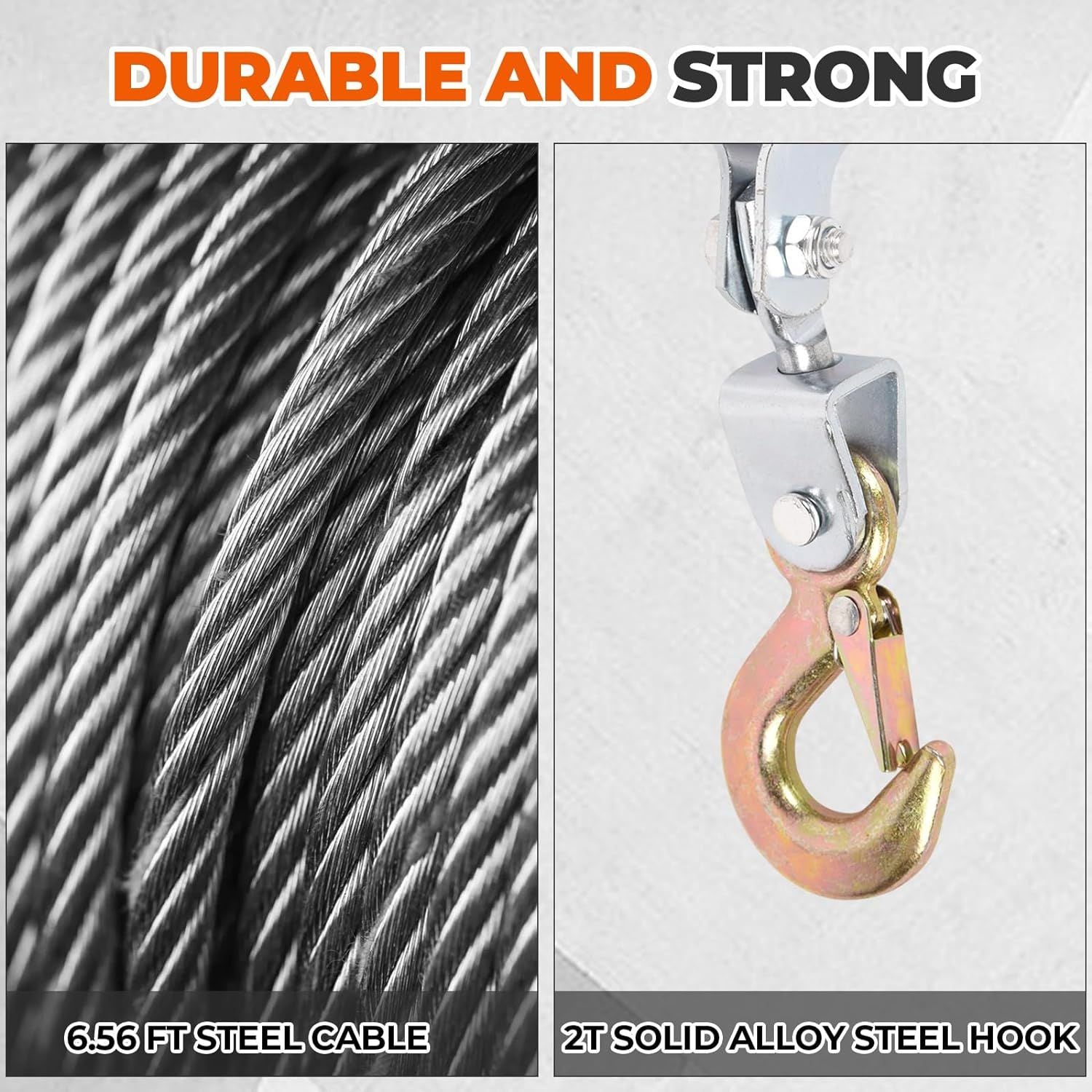 Winch Ratchet Tool, Gear Power Puller,Pulling Boat Marine,Heavy Duty Cable Come Along Tool,Automotive Hoist Winch Puller - Renee Lane Company