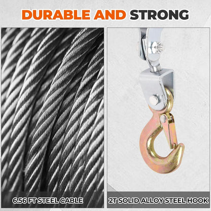 Winch Ratchet Tool, Gear Power Puller,Pulling Boat Marine,Heavy Duty Cable Come Along Tool,Automotive Hoist Winch Puller - Renee Lane Company