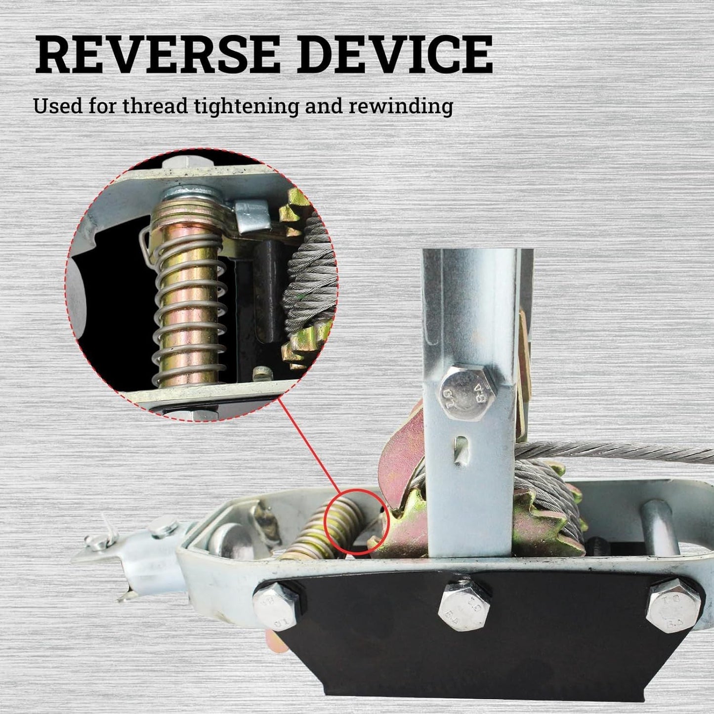 Winch Ratchet Tool, Gear Power Puller,Pulling Boat Marine,Heavy Duty Cable Come Along Tool,Automotive Hoist Winch Puller - Renee Lane Company