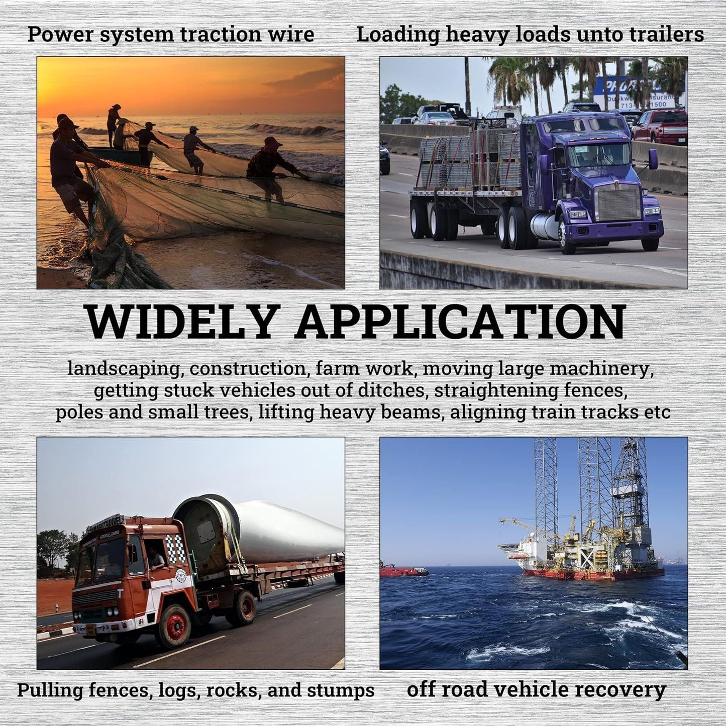 Winch Ratchet Tool, Gear Power Puller,Pulling Boat Marine,Heavy Duty Cable Come Along Tool,Automotive Hoist Winch Puller - Renee Lane Company