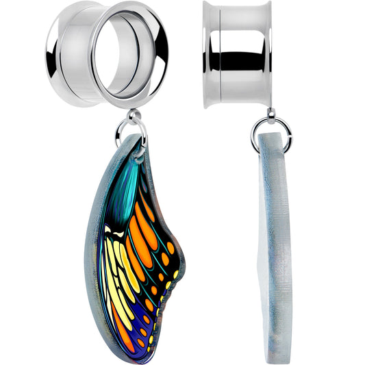 Wing of Butterfly Tunnels Dangle Plug Set by Onyx O - Renee Lane Company