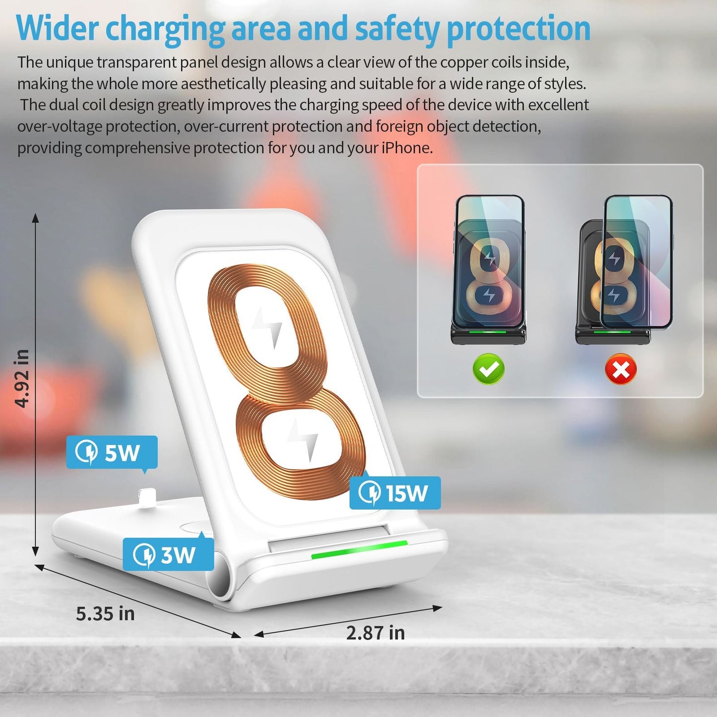 Wireless Chargers 3 in 1 Induction Charger Station for Samsung S22 Ultra Apple Watch Airpods 3 iPhone 14 Pro Max 13 12 11 Xiaomi - Renee Lane Company