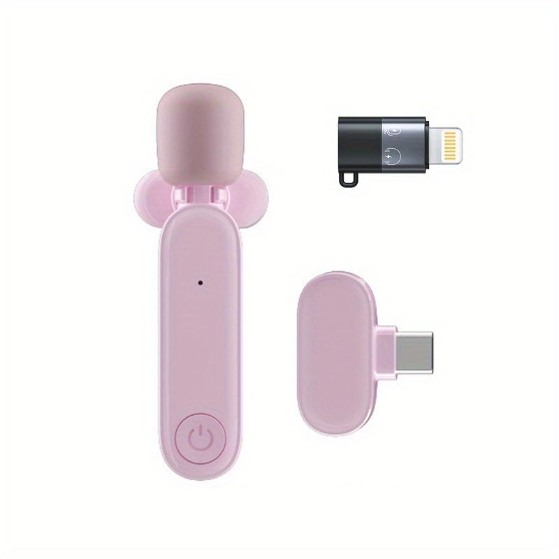 Wireless Lavalier Microphone For IPhone IPad USB C Smartphone Laptop; Plug And Play Noise Reduction Lapel Mic For TikTok YouTube Facebook Live Stream Vlog Video Recording - Renee Lane Company