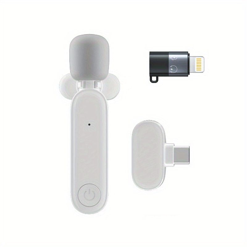 Wireless Lavalier Microphone For IPhone IPad USB C Smartphone Laptop; Plug And Play Noise Reduction Lapel Mic For TikTok YouTube Facebook Live Stream Vlog Video Recording - Renee Lane Company