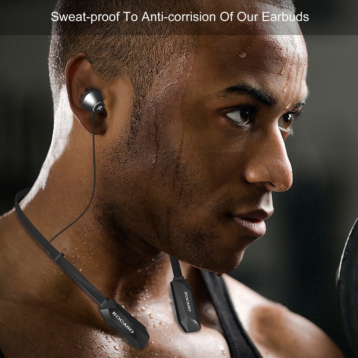 Wireless Neckband Headphones V4.2 Sweat-proof Sport Headsets Earbuds In-Ear Magnetic Neckbands Stereo Earphone - Renee Lane Company