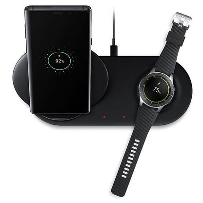 Wireless QI Phone+Watch Charger For iPhone Samsung Duo Dock Dual Fast Charging - Renee Lane Company