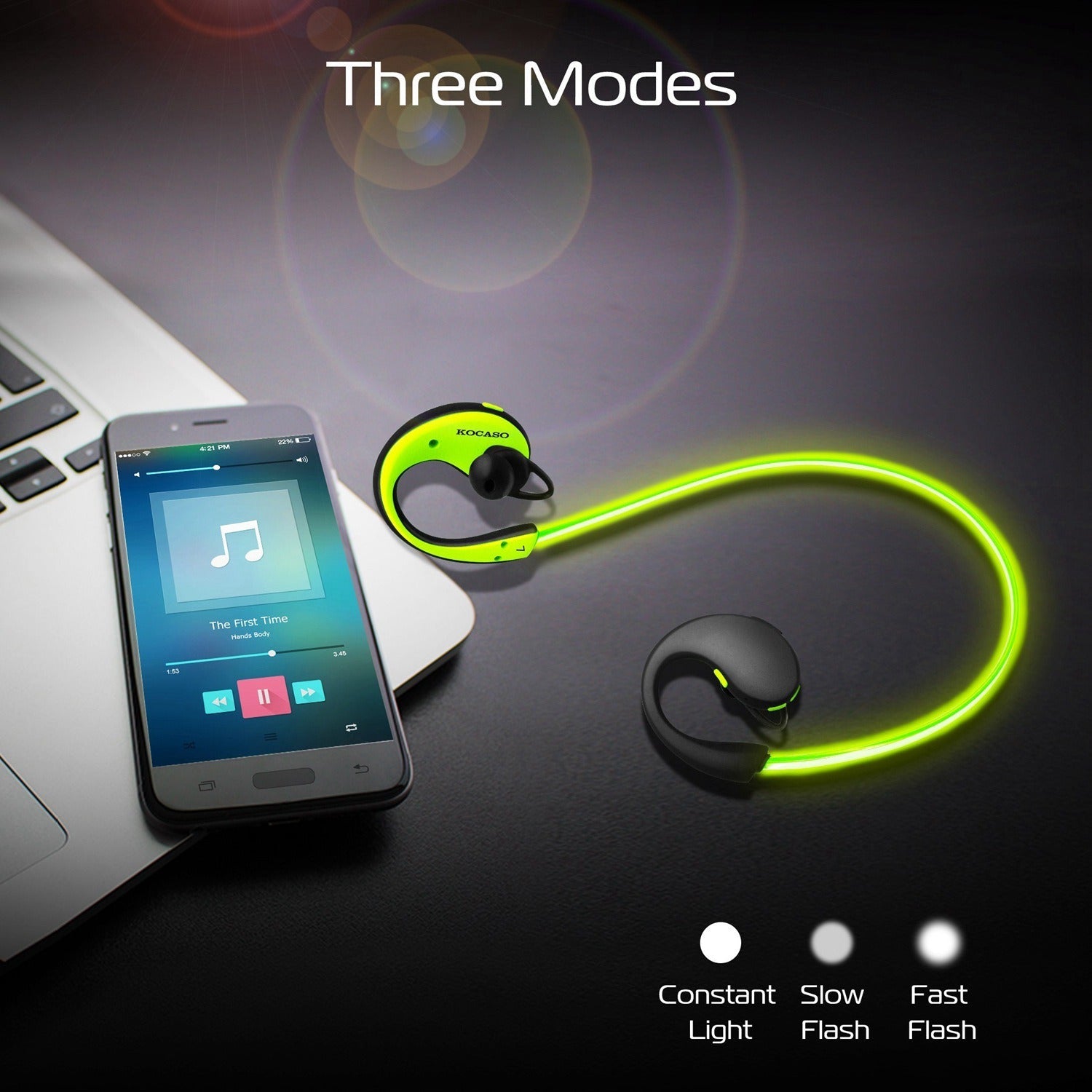 Wireless Sports Headsets Wireless V4.1 Neckband Earphones HD Stereo Sweat-proof Headphones Earbuds - Renee Lane Company
