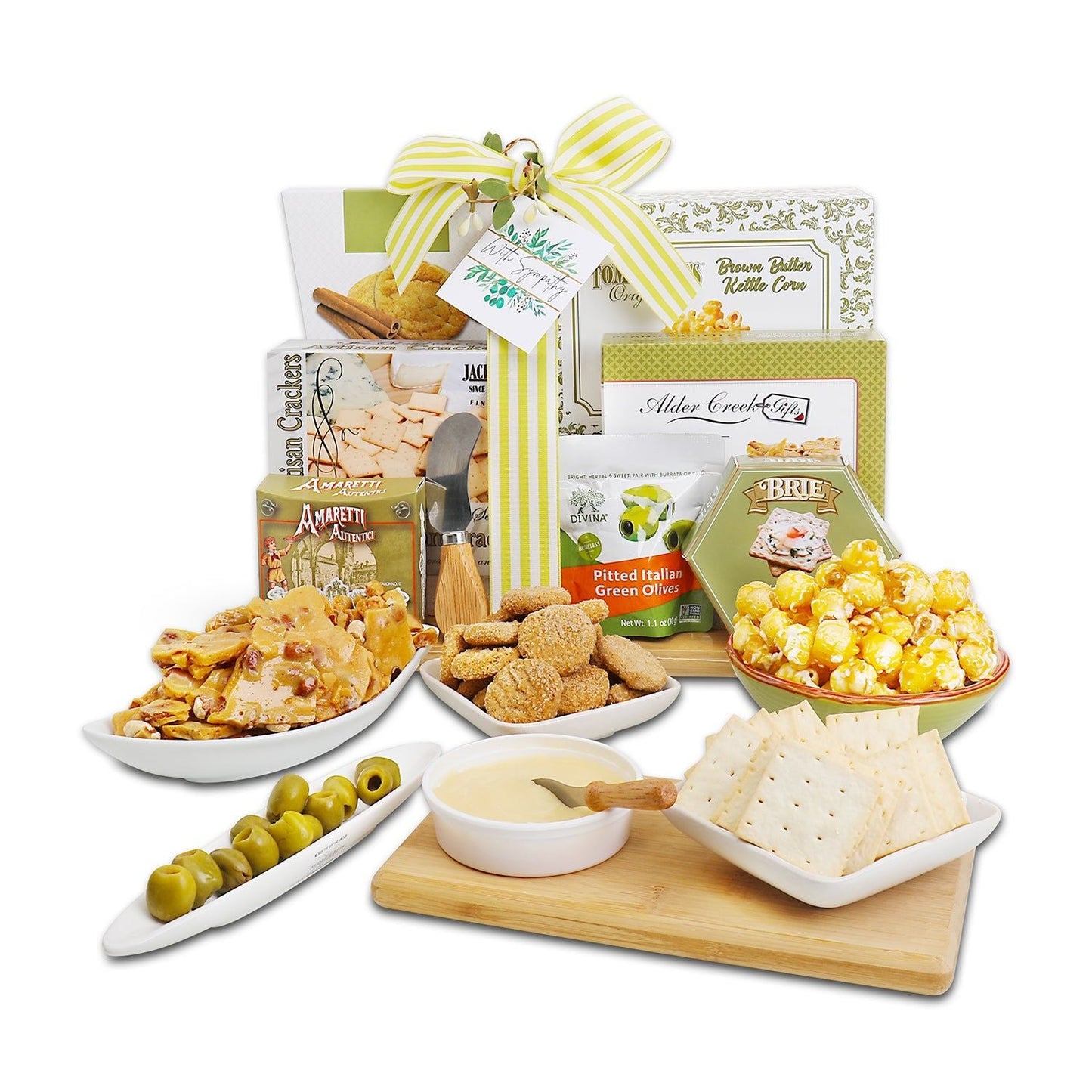 With Sympathy Cutting Board Gift - Renee Lane Company