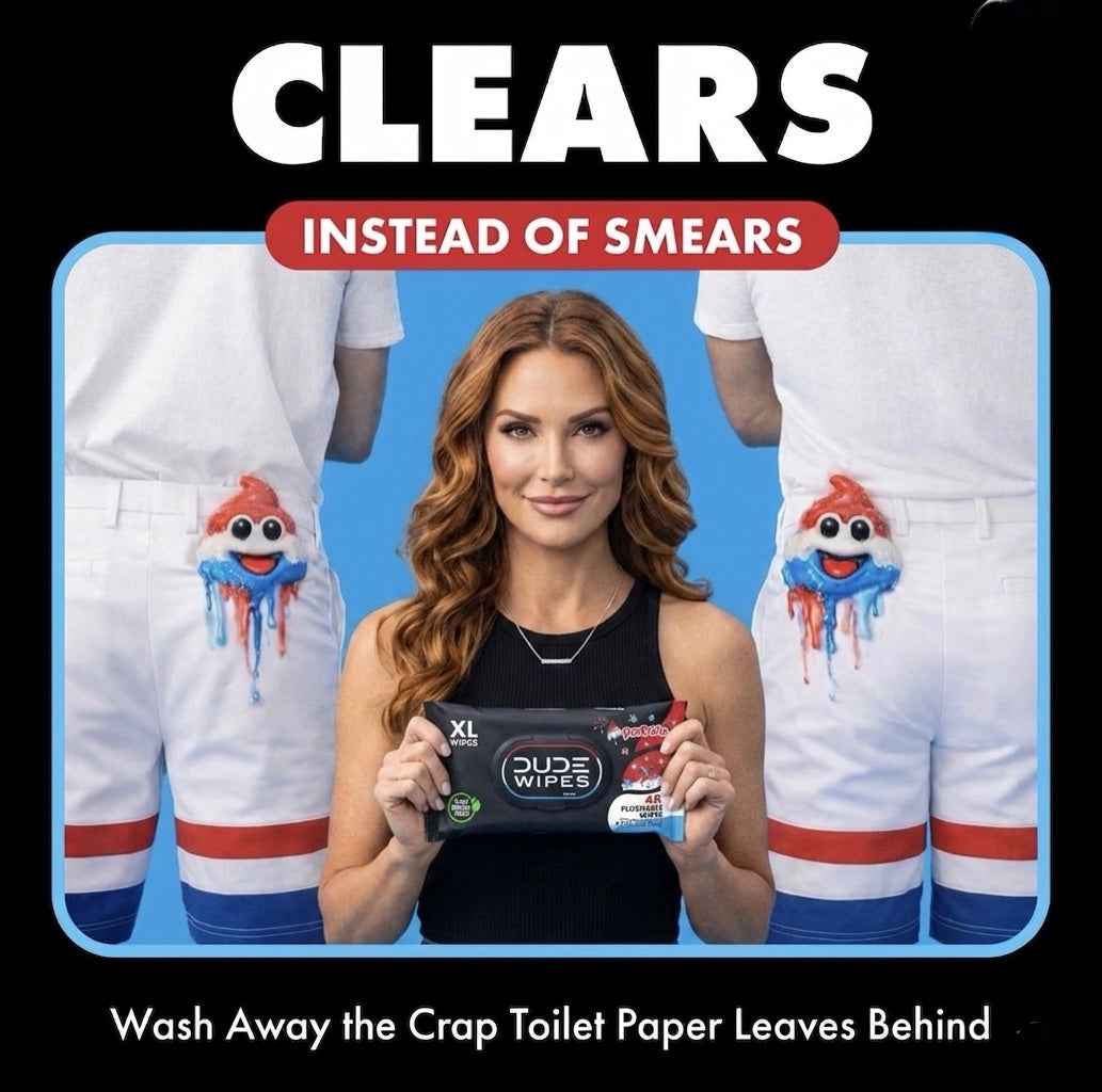 DUDE Wipes XL Flushable Wipes – Extra Large, Unscented, Septic Safe