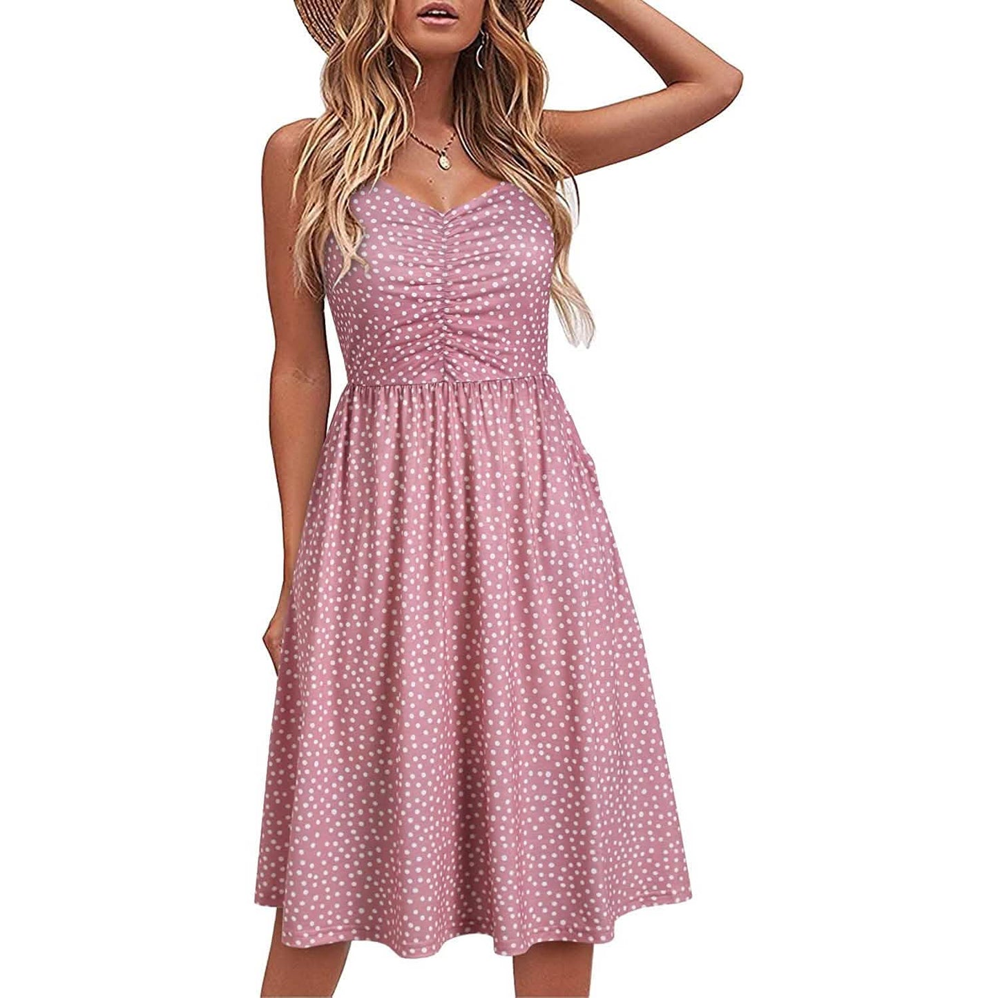Women Sleeveless Cotton Summer Beach Dress - Renee Lane Company
