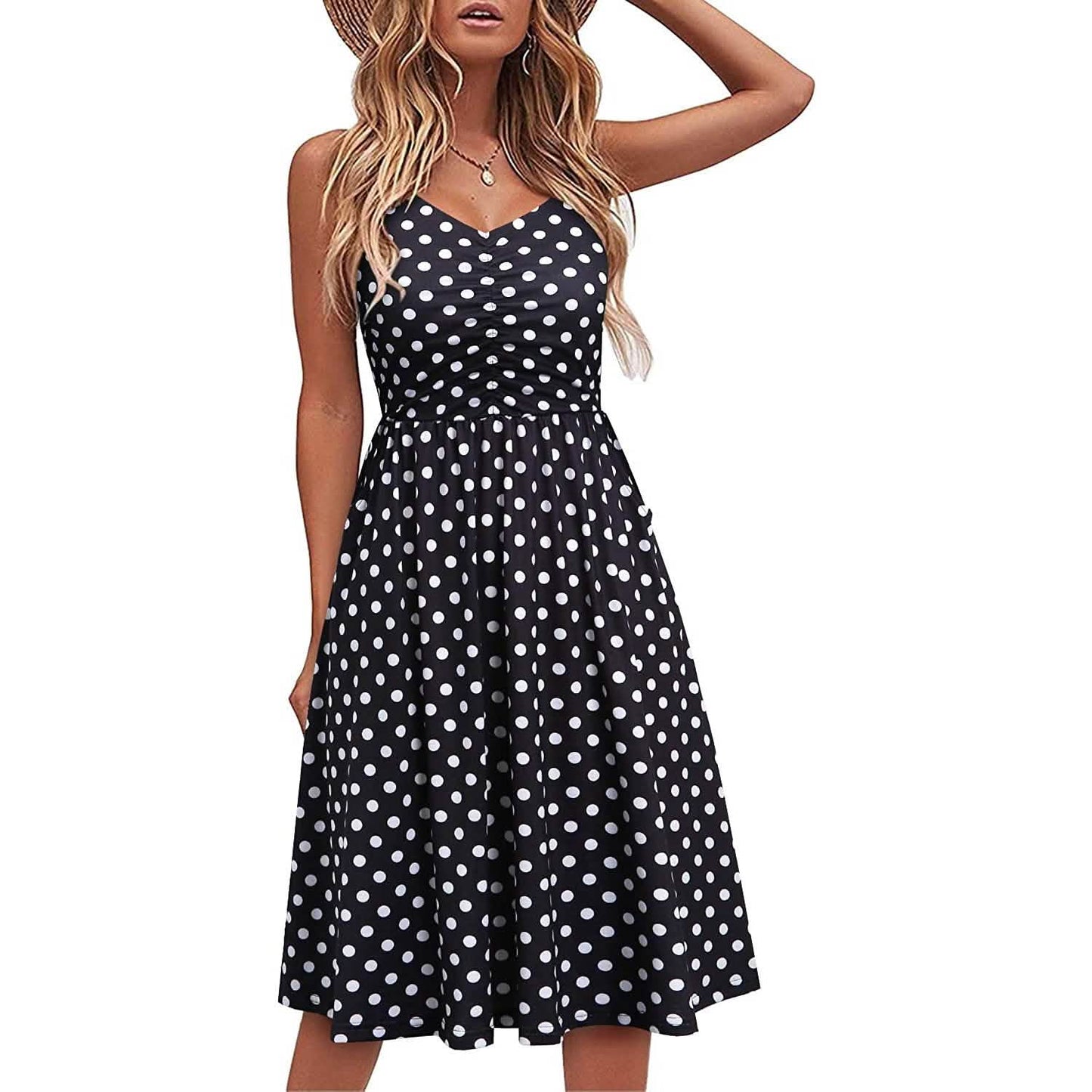 Women Sleeveless Cotton Summer Beach Dress - Renee Lane Company
