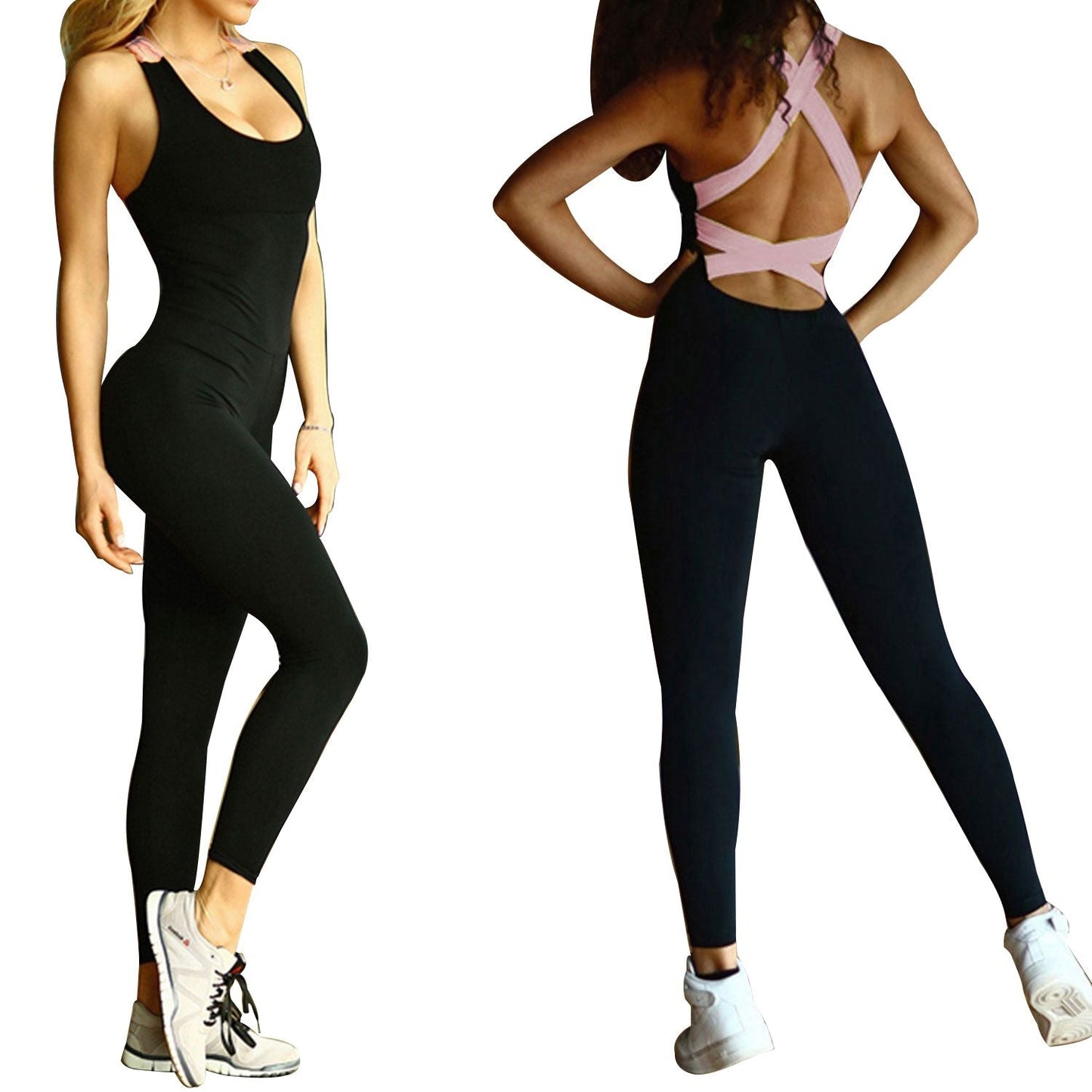 Women Sports YOGA Workout Gym Fitness Jumpsuit - Renee Lane Company