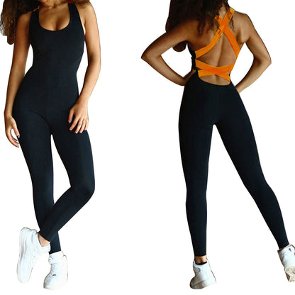 Women Sports YOGA Workout Gym Fitness Jumpsuit - Renee Lane Company