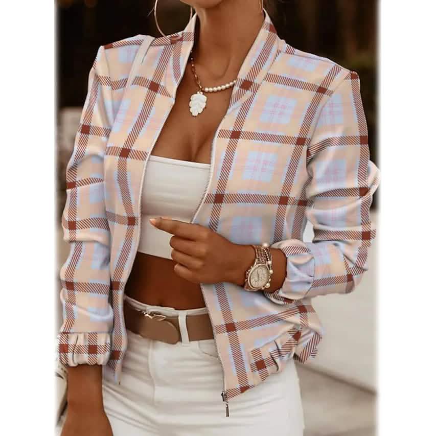 Women's Bomber Jacket Casual - Renee Lane Company