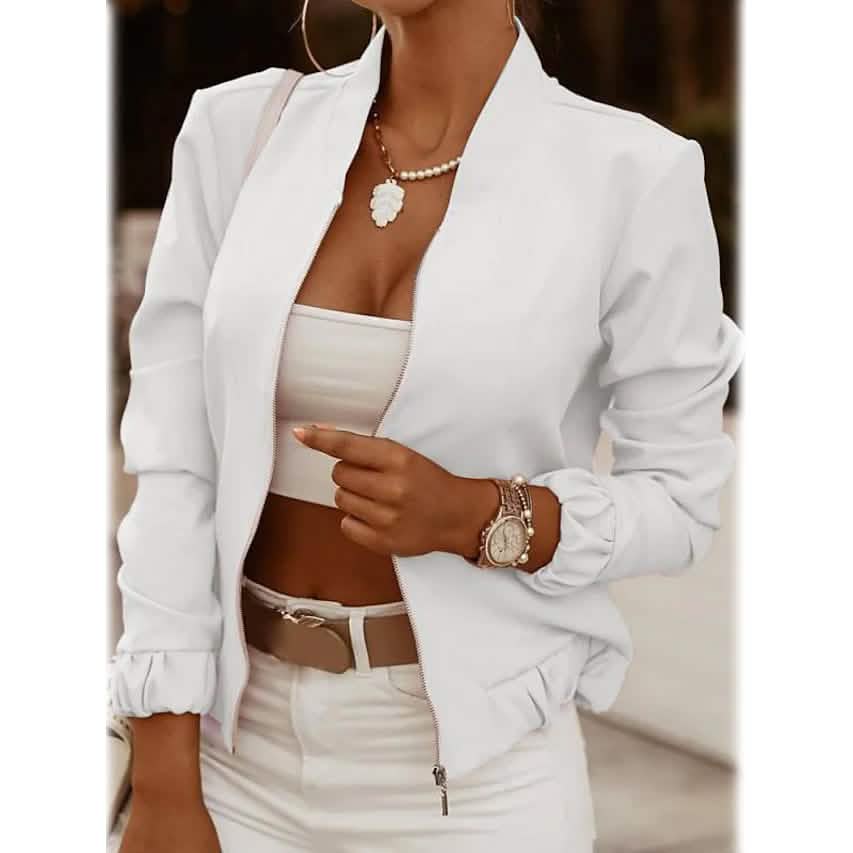 Women's Bomber Jacket Casual - Renee Lane Company