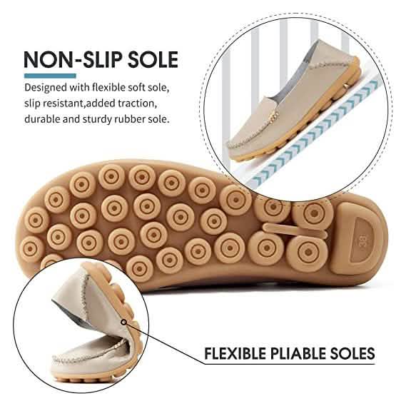 Women's Comfortable Leather Loafers - Renee Lane Company