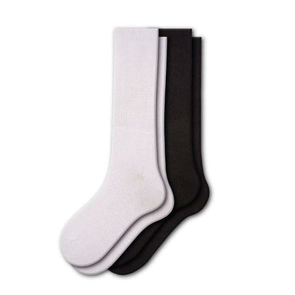 Women's Extra Wide Calf - Cotton Crew Socks, Non-Binding Crew Socks - Renee Lane Company