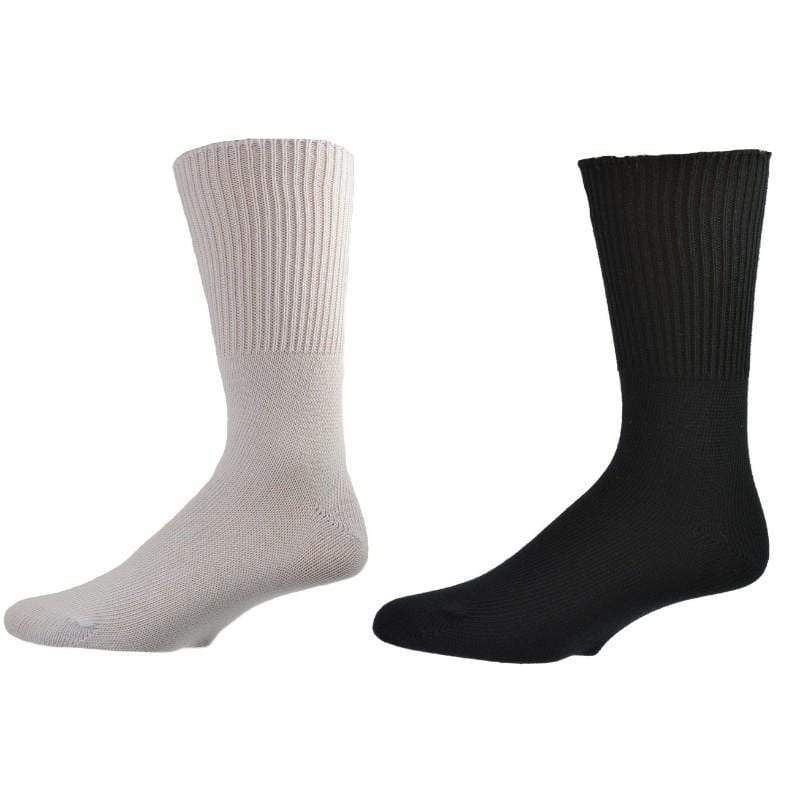 Women's Extra Wide Calf - Cotton Crew Socks, Non-Binding Crew Socks - Renee Lane Company