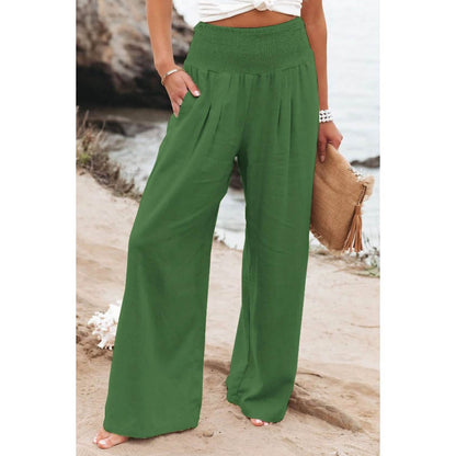 Women's High Waist Loose Wide Leg Pants - Renee Lane Company