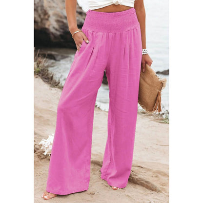Women's High Waist Loose Wide Leg Pants - Renee Lane Company
