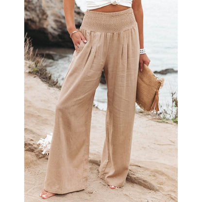 Women's High Waist Loose Wide Leg Pants - Renee Lane Company
