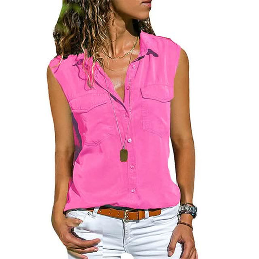 Women's Hiking Vest Sleeveless Top - Renee Lane Company