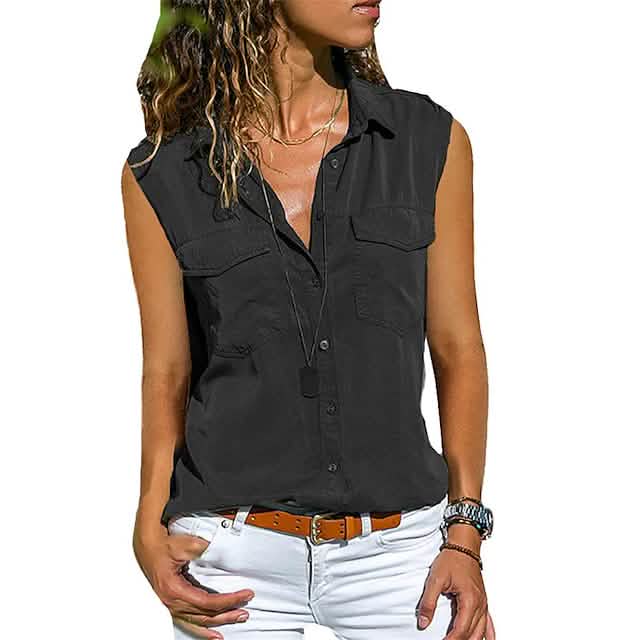 Women's Hiking Vest Sleeveless Top - Renee Lane Company