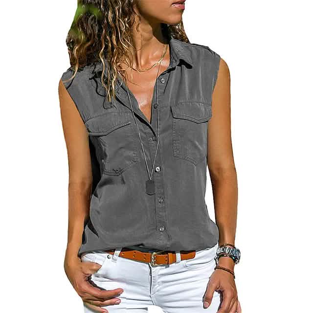 Women's Hiking Vest Sleeveless Top - Renee Lane Company