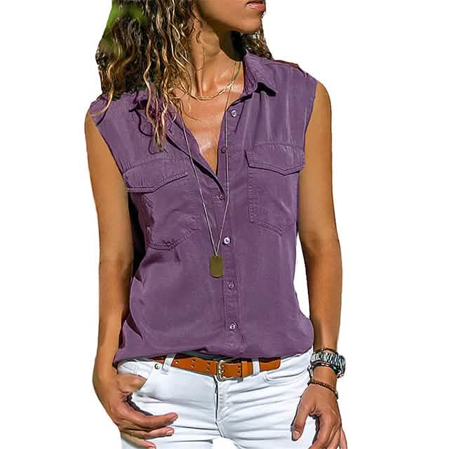 Women's Hiking Vest Sleeveless Top - Renee Lane Company