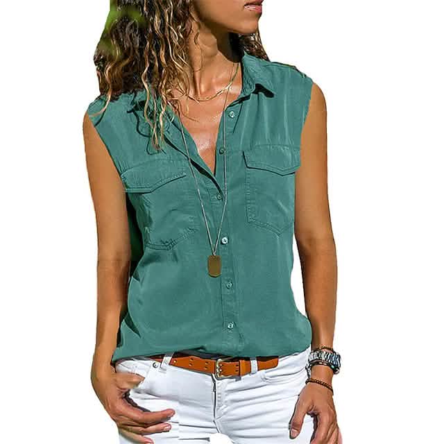 Women's Hiking Vest Sleeveless Top - Renee Lane Company