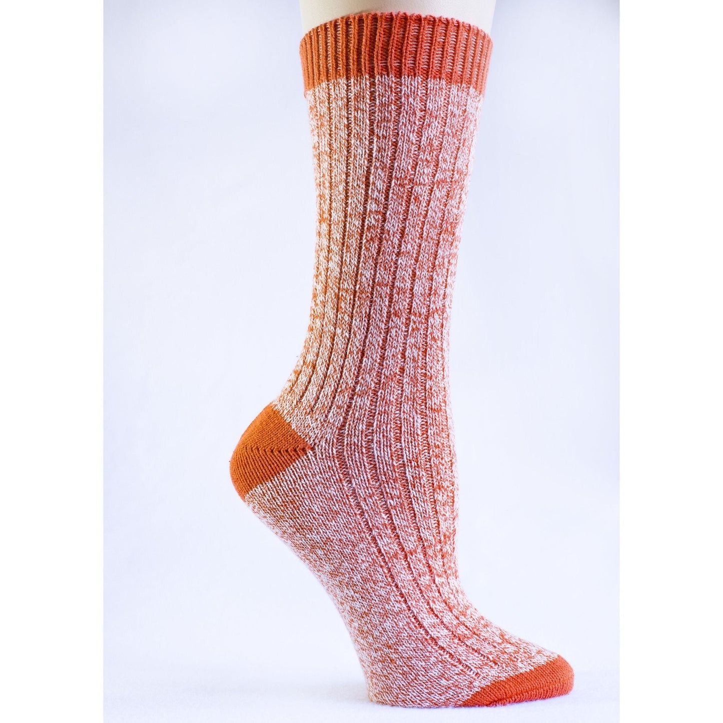 Women's Outdoor Boot Hiking Marled Twisted Cotton 2 Pair Pack Socks - Renee Lane Company