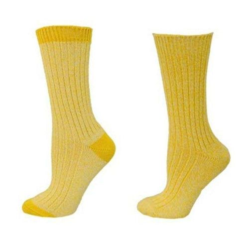 Women's Outdoor Boot Hiking Marled Twisted Cotton 2 Pair Pack Socks - Renee Lane Company