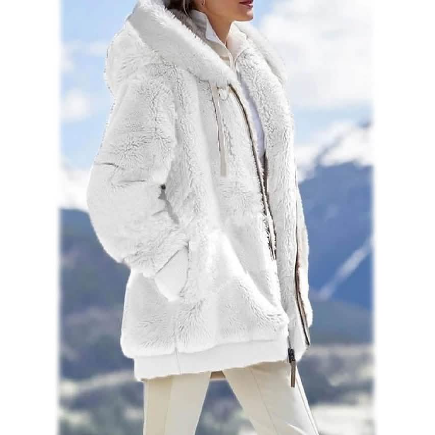 Women's Plus Size Hoodie Coat Long Sleeve - Renee Lane Company
