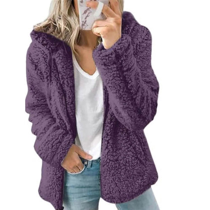Women's Plus Size Hoodie Coat Long Sleeve - Renee Lane Company
