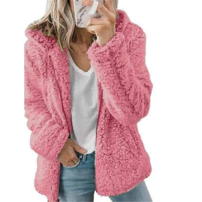 Women's Plus Size Hoodie Coat Long Sleeve - Renee Lane Company