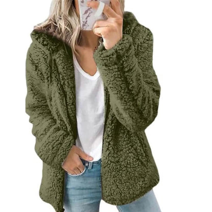 Women's Plus Size Hoodie Coat Long Sleeve - Renee Lane Company