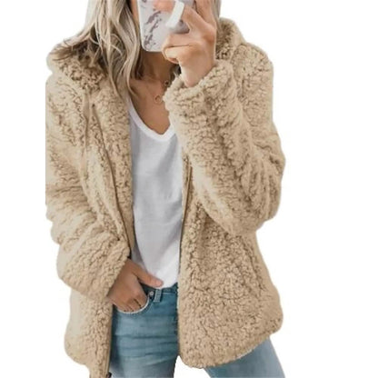 Women's Plus Size Hoodie Coat Long Sleeve - Renee Lane Company