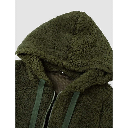 Women's Plus Size Hoodie Coat Long Sleeve - Renee Lane Company