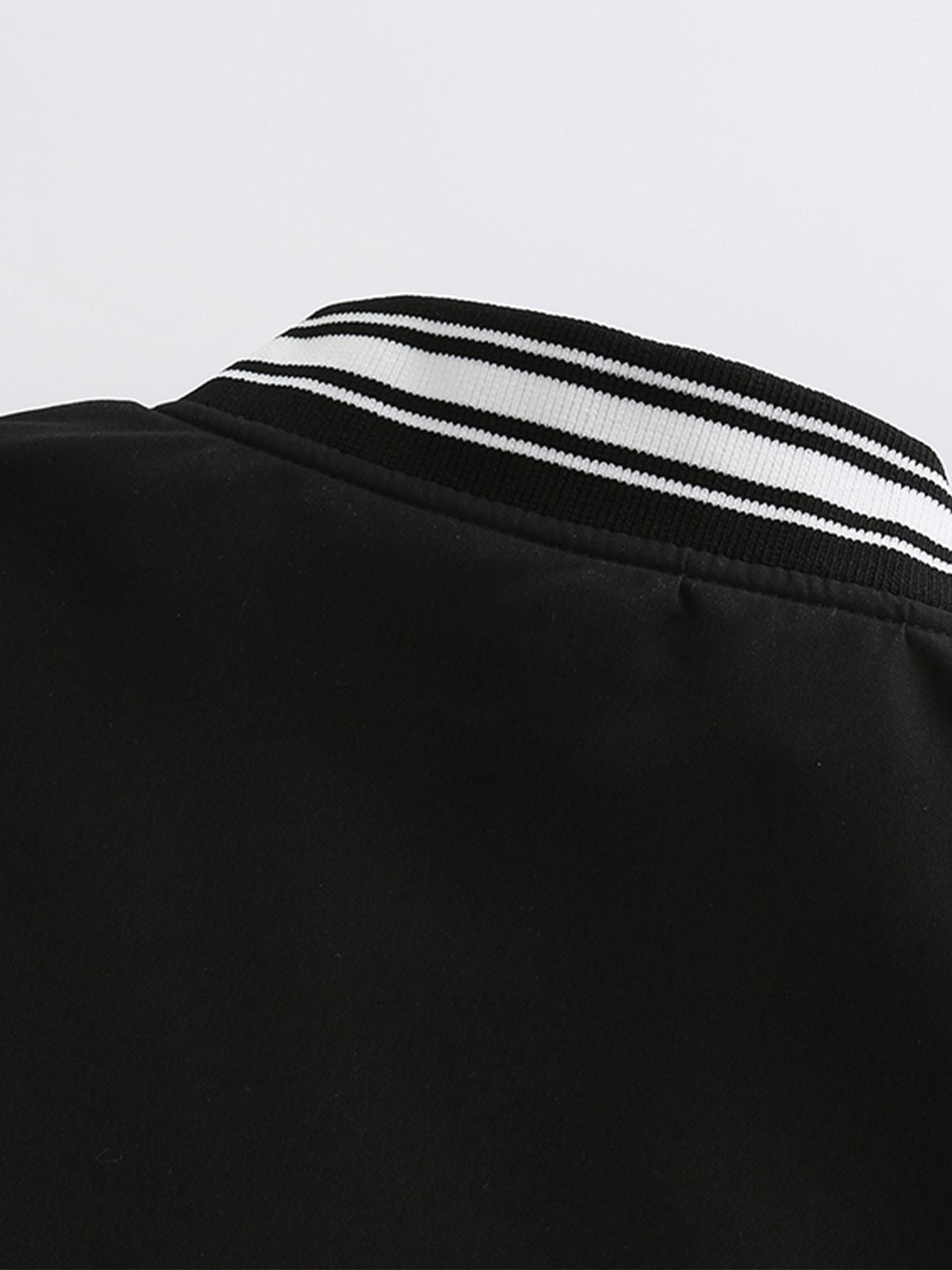 Women's Varsity Jacket Vintage Letter Print Cropped Baseball Coat 90's Fashion Streetwear Bomber Outer Coat - Renee Lane Company