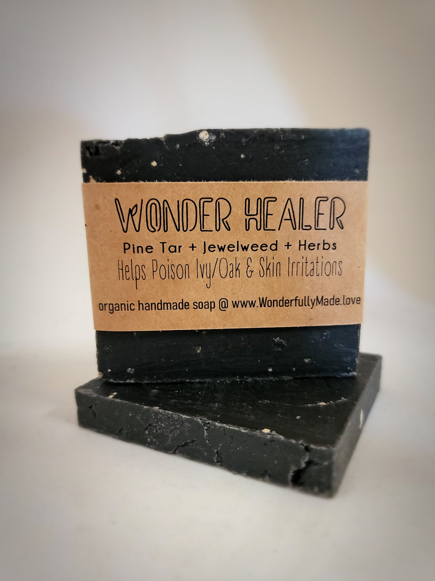 Wonder Healer Soap | Pine Tar | Jewelweed | Herbal | Colloidal Oatmeal | for Poison Ivy and other Skin Ailments - Renee Lane Company
