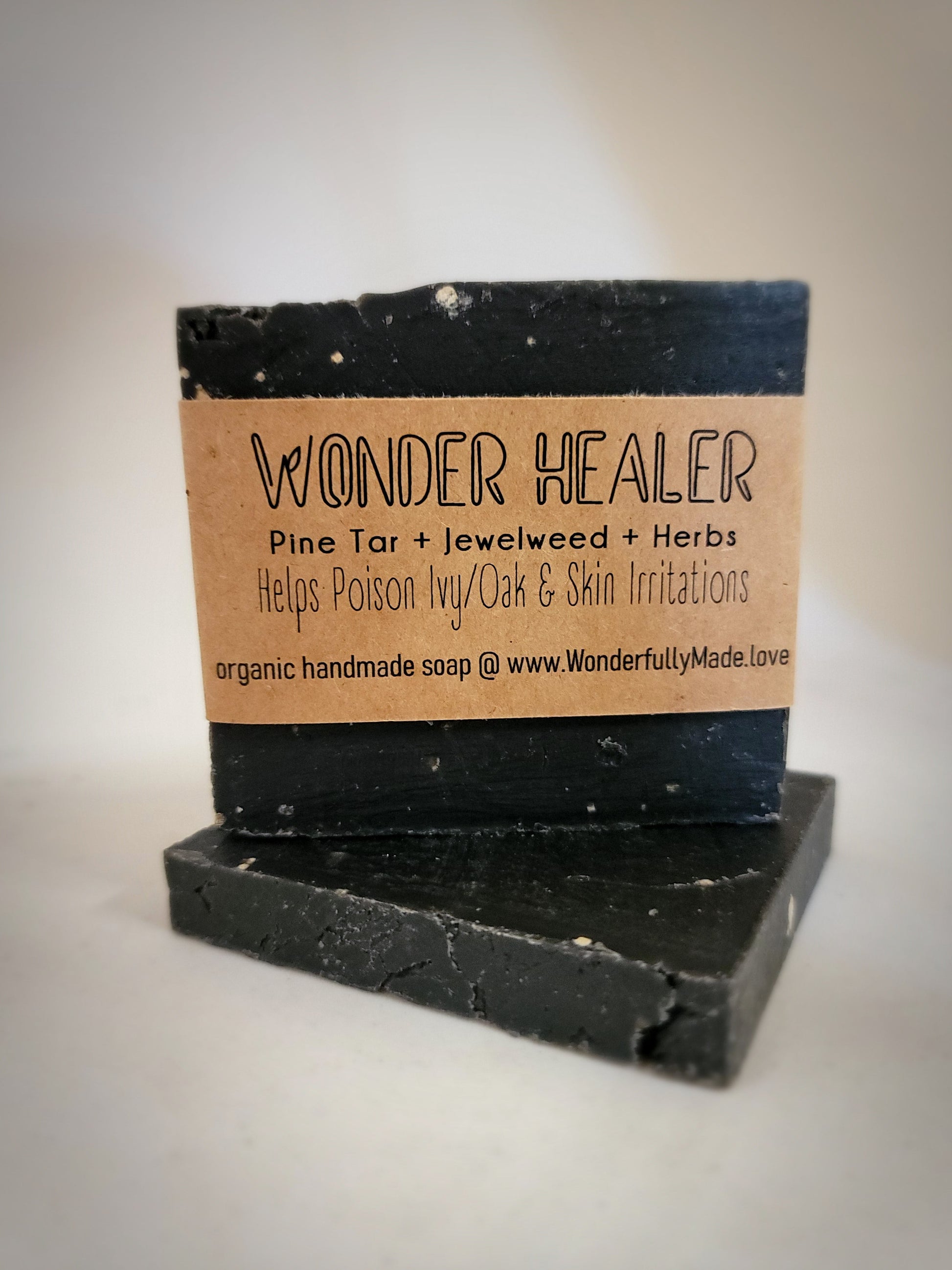 Wonder Healer Soap | Pine Tar | Jewelweed | Herbal | Colloidal Oatmeal | for Poison Ivy and other Skin Ailments - Renee Lane Company