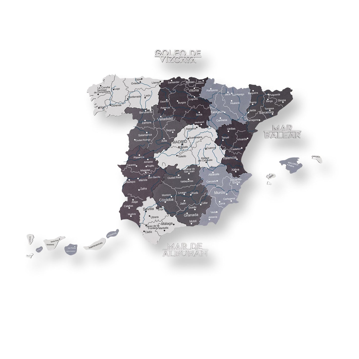 Wooden Map of Spain – Nordik - Renee Lane Company