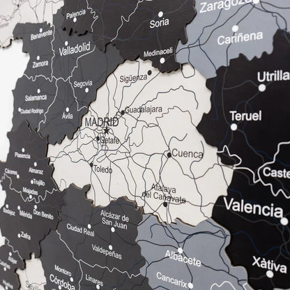 Wooden Map of Spain – Nordik - Renee Lane Company