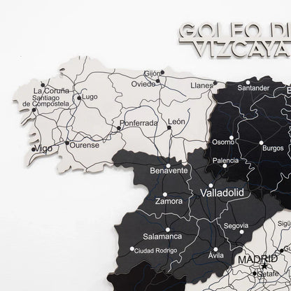 Wooden Map of Spain – Nordik - Renee Lane Company
